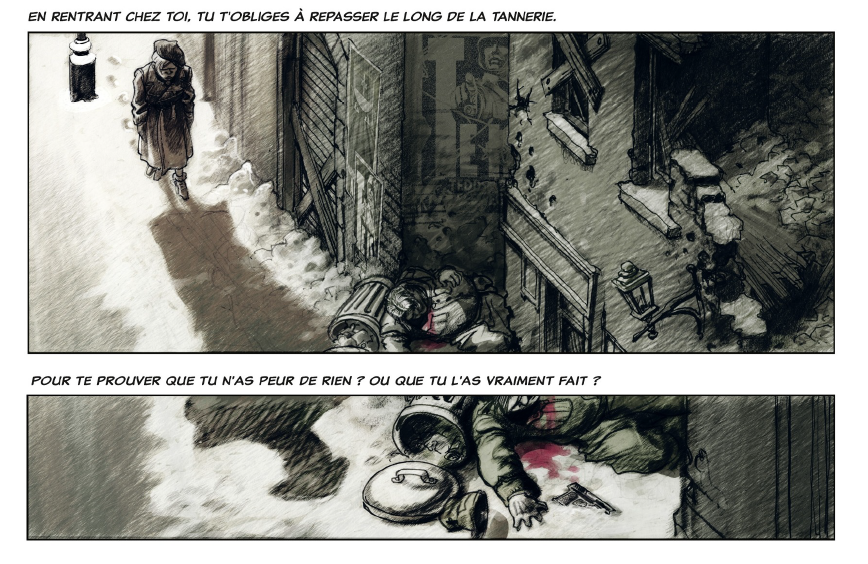 la neige était sale