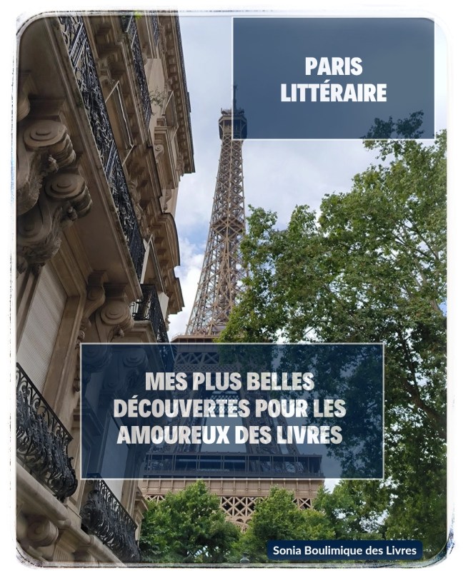 Vue de plusieurs lieux emblématiques du Paris littéraire : librairies, bouquinistes des quais de Seine et autres adresses incontournables pour les amoureux des livres