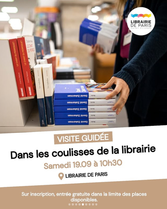 découvrir les coulisses de la librairie de paris à saint etienne